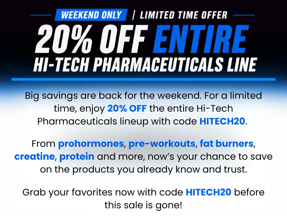 20% Off Hi-Tech promotion information