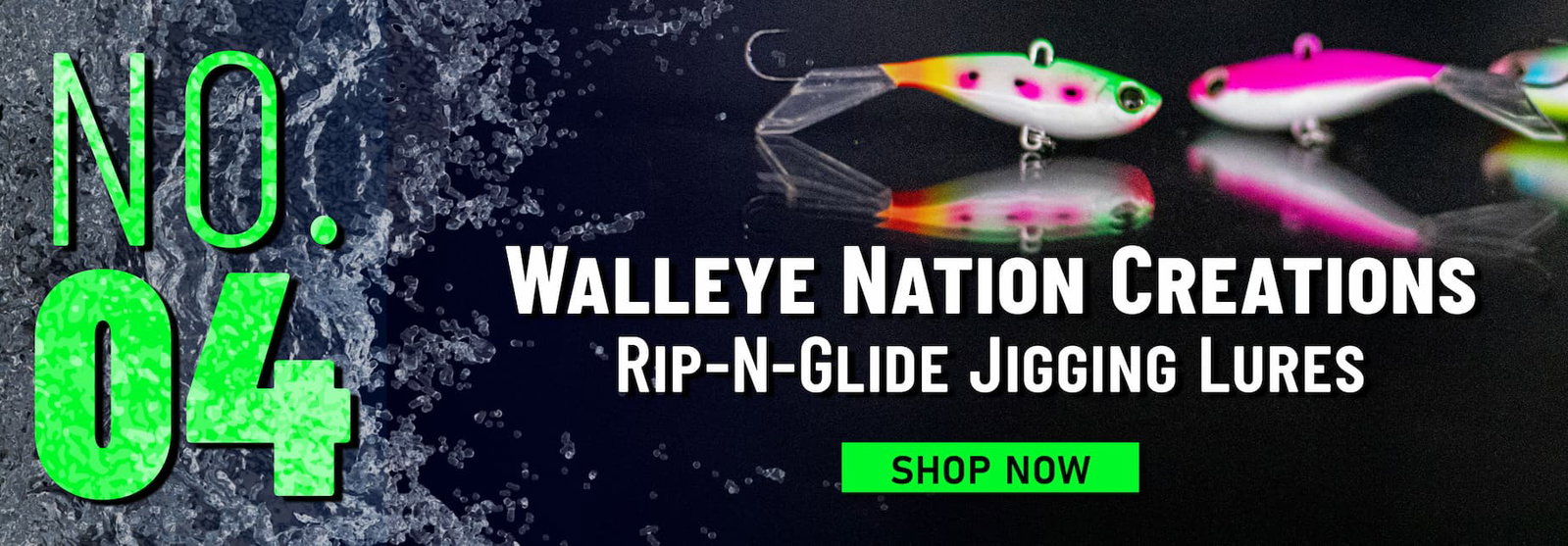No.04 Walleye Nation Creations Rip-N-Glide Jigging Lures Shop Now
