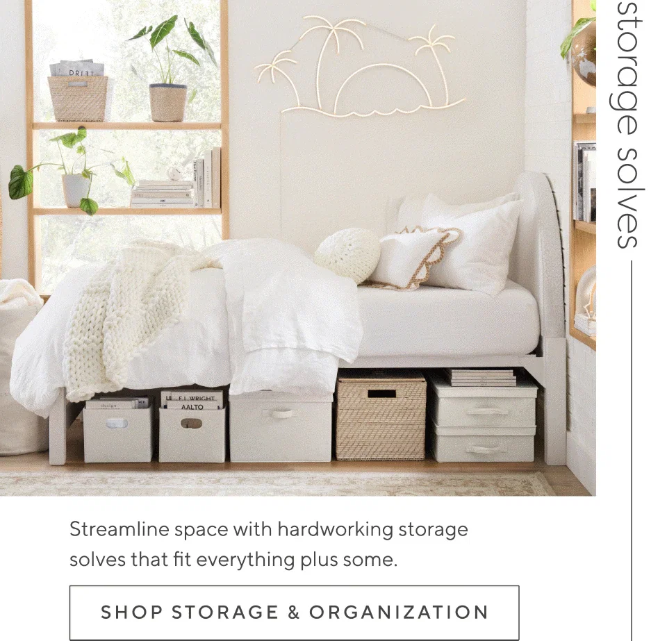 Storage solves. Shop storage & organization