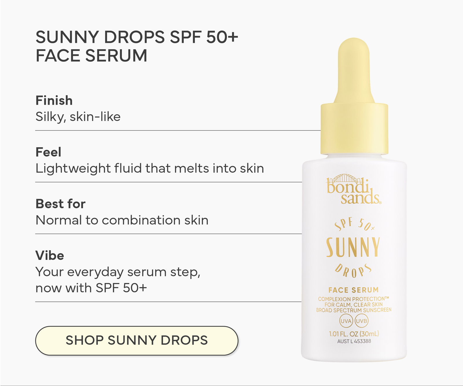 Shop Sunny Drops SPF 50+ Face Serum