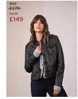 Askrigg Leather Jacket Black