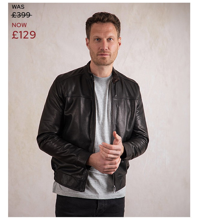 Cotehall Leather Jacket Black