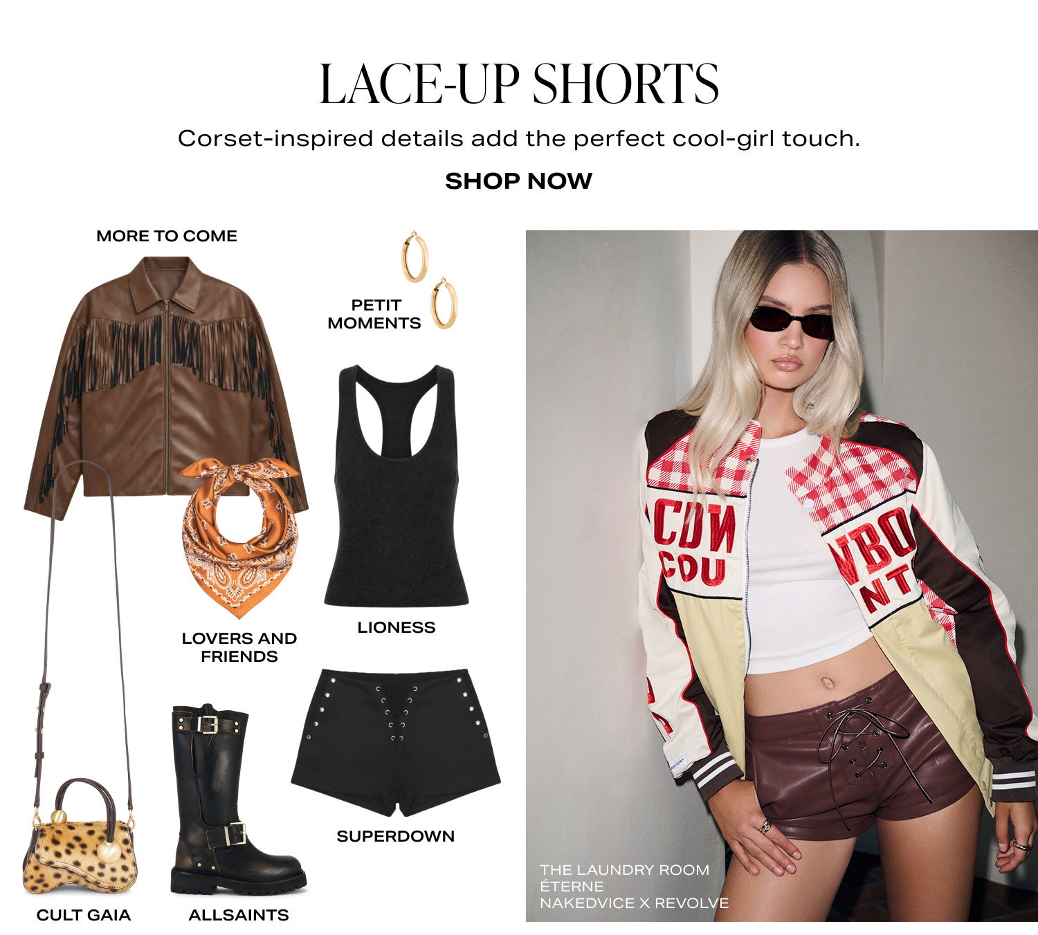 Shop Lace-up Shorts