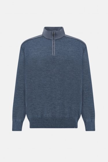 TECHNICAL WOOL 1/4 ZIP TYPHOON SWEATER