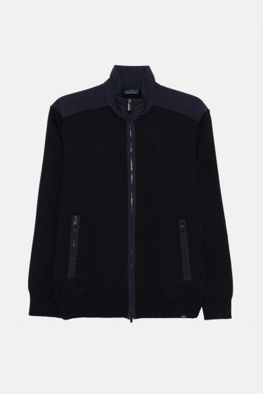 TECHNICAL WOOL FULL ZIP TYPHOON SWEATER
