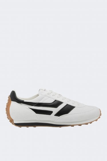 Suede + Tech Fabric Mick Sneakers White