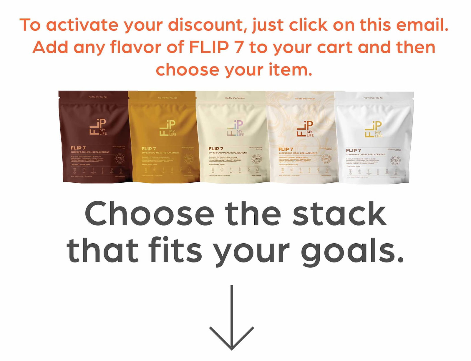 To activate your discount, just click on this email.