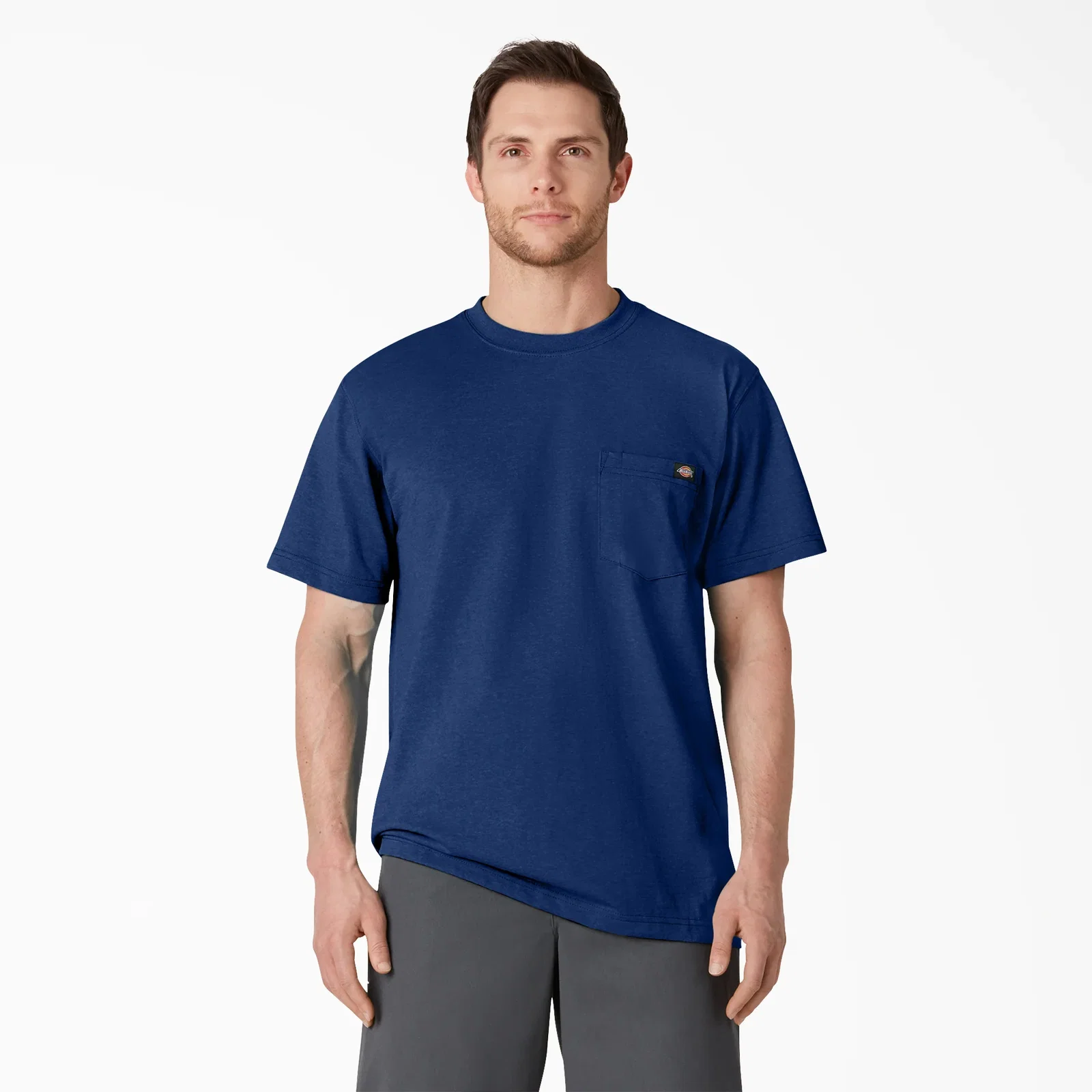 Image of Heavyweight Heathered Short Sleeve Pocket T-Shirt