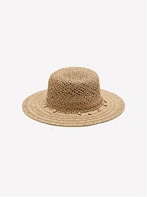 ladies-hat-paper-straw-seashell-charms-495443