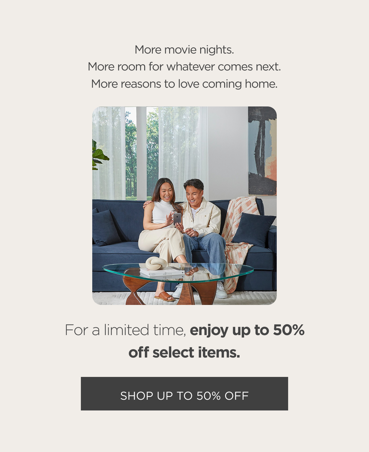 Shop up to 50% off