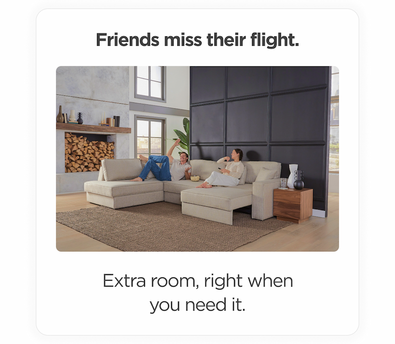 Extra room, right when you need it