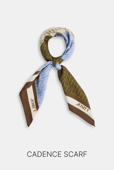 JV-CADENCE sjaal met print - brown