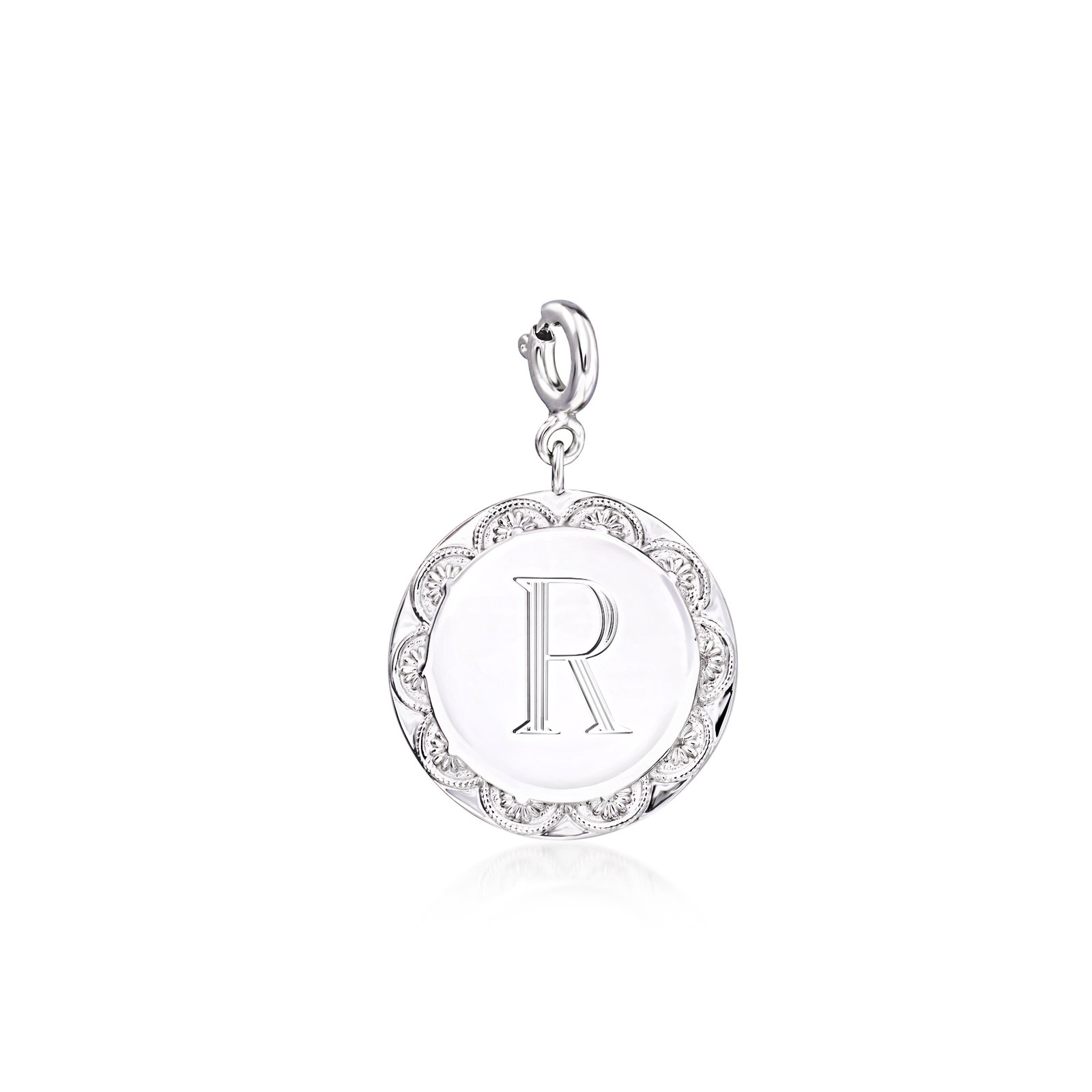 Image of Sterling Silver Personalized Disc Charm