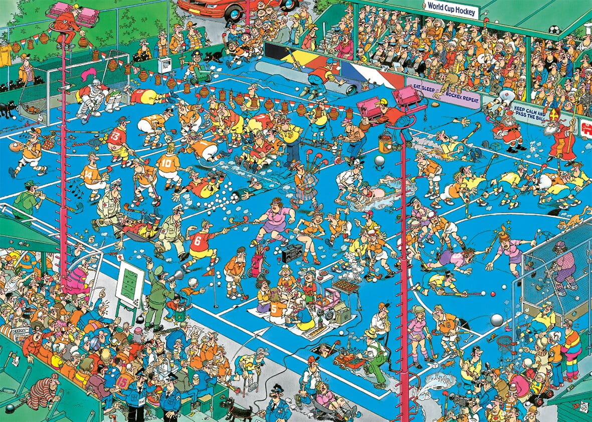 Image of Jan van Haasteren Hockey Championship 1000 Piece Jigsaw Puzzle