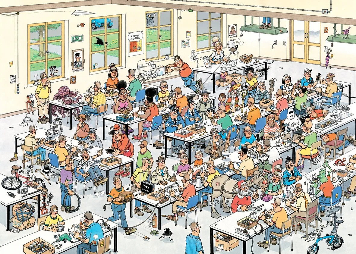 Image of Jan van Haasteren Can We Fix It 1000 Piece Jigsaw Puzzle