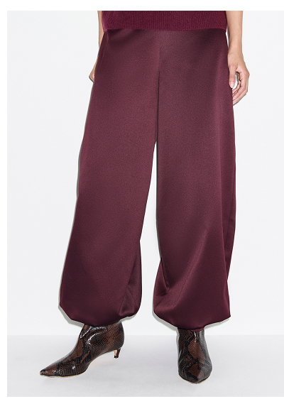 MERYL SATIN BALLOON TROUSERS
