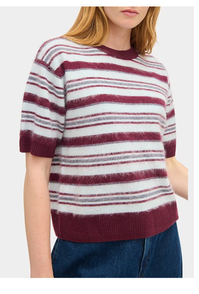 HELEN BRUSHED WOOL KNIT TOP