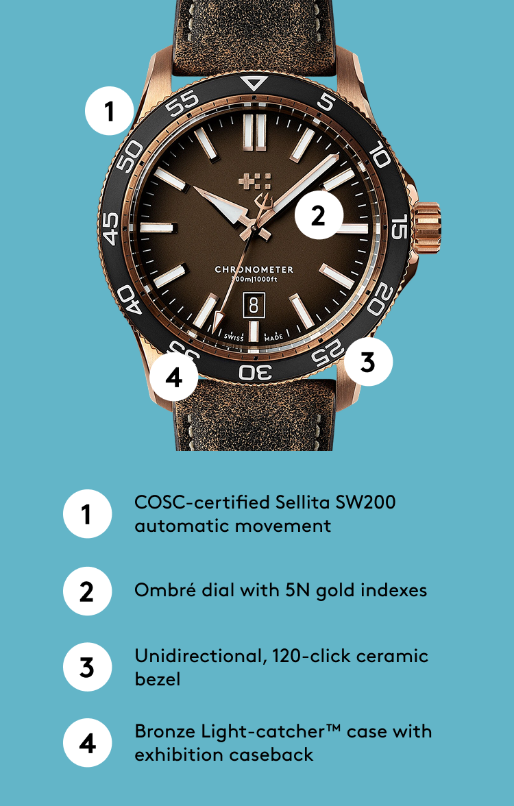 C60 Pro 300 Bronze - Watch Features
