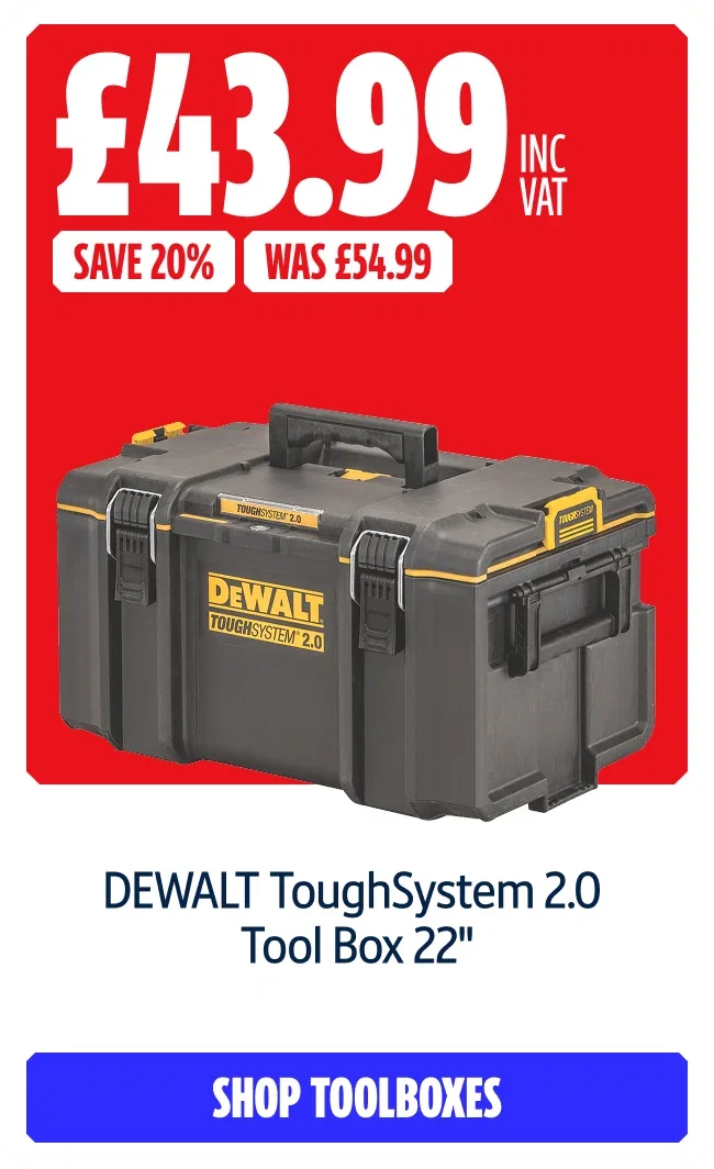 Save 20% on this DEWALT ToughSystem 2.0 Tool Box 22
