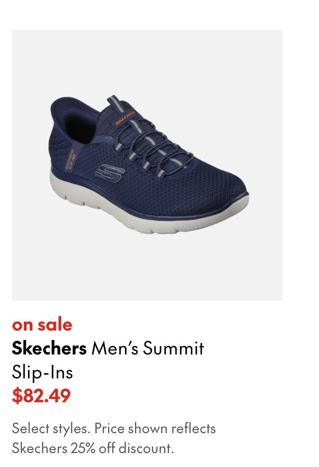 Skechers Men's Summit Slip-Ins
sale
82.49
Select styles.