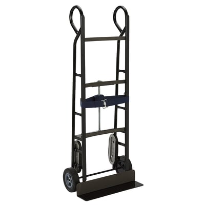 Klutch Carbon Steel Hand Truck, 800-Lb. Capacity, 58-1/4in.H