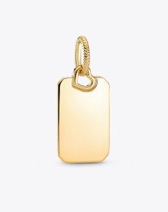 Engravable Rectangle Tag Pendant