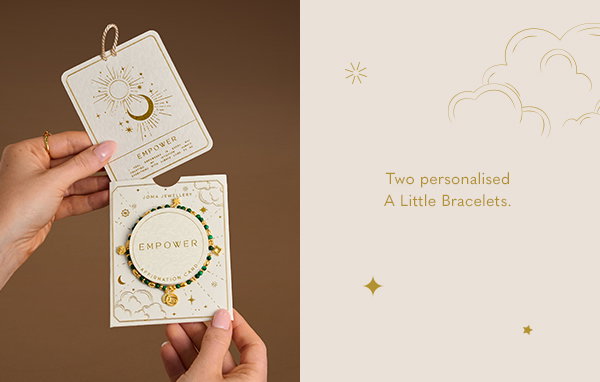 Two personalised A Little Bracelets.
