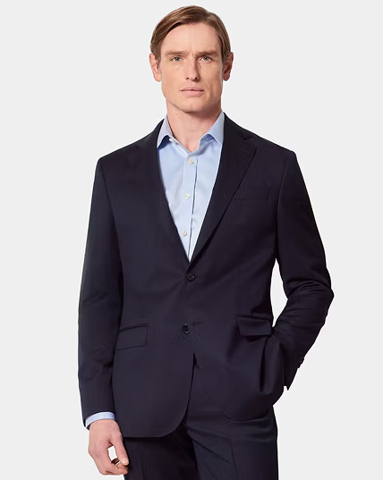 Slim Fit Navy Twill 1913 Suit Jacket