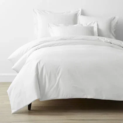 Image of Classic Cool Cotton Percale Bed Duvet Cover