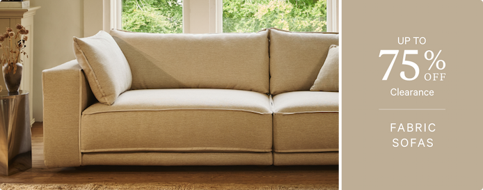 Fabric sofas clearance