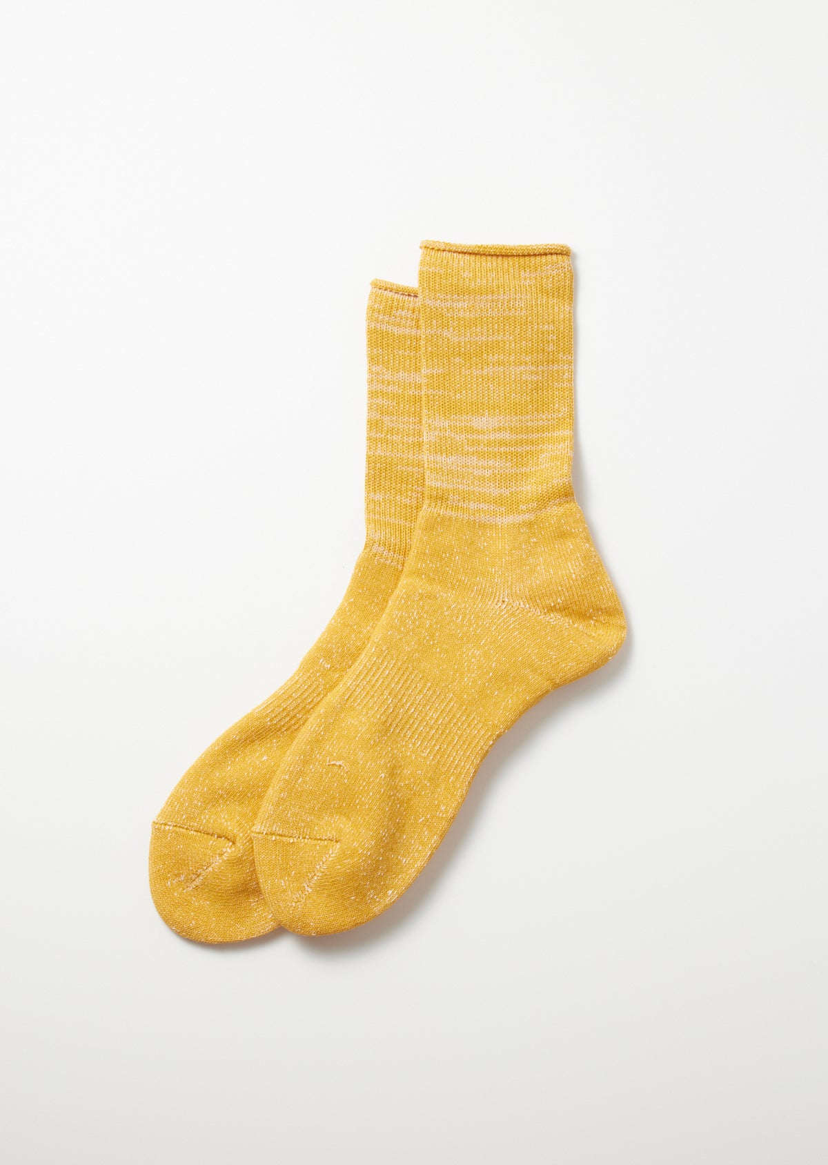 Image of Washi Pile Crew Socks - Yellow