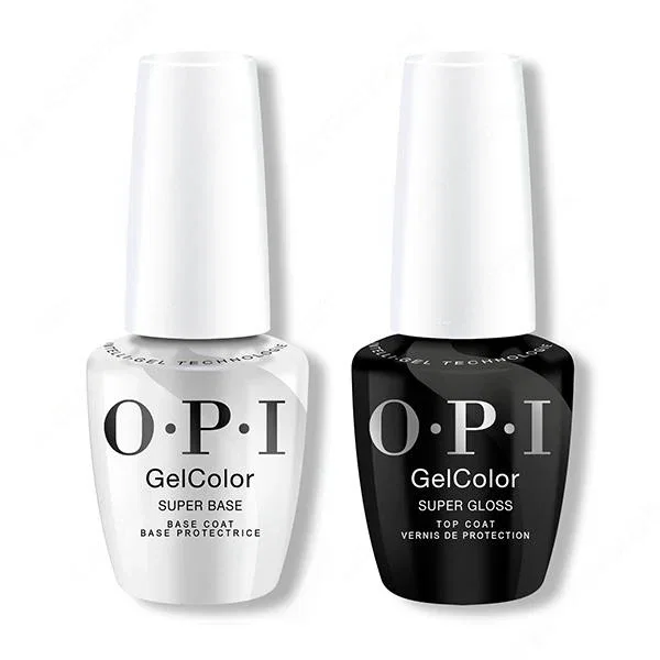 Image of OPI GelColor Intelli-Gel - Super Base Coat and Super Gloss Top Coat Combo