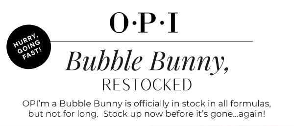 OPI Bubble Bunny