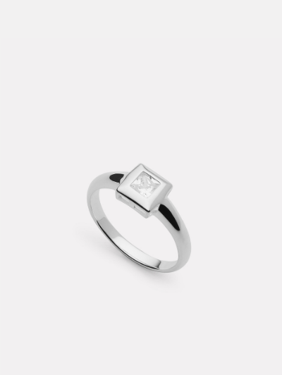 Halo Cubic Zirconia Ring