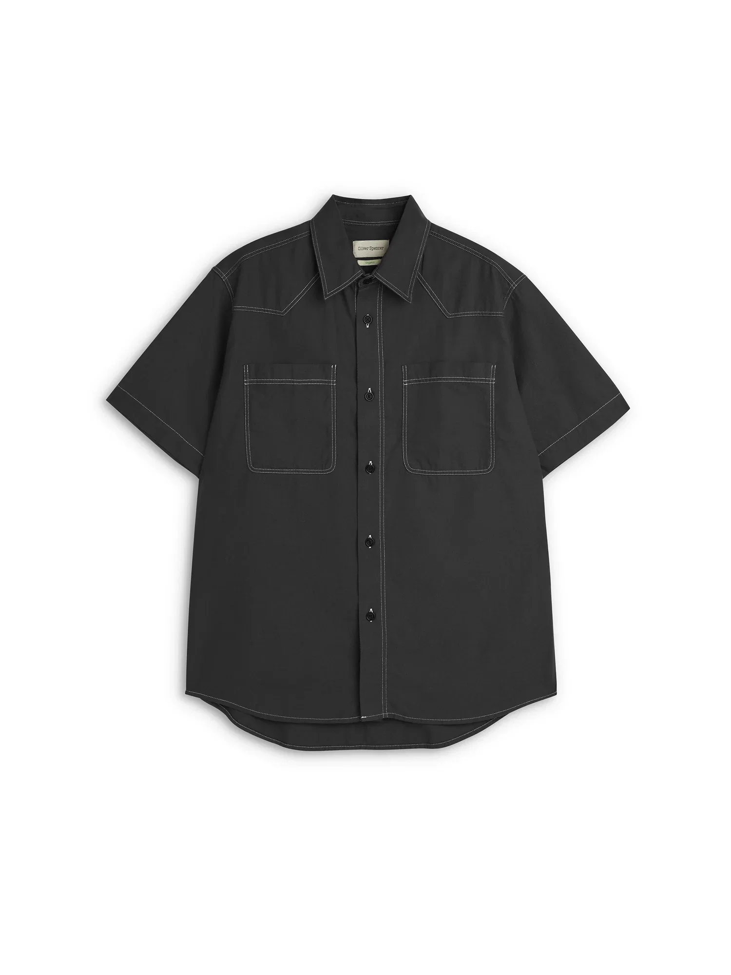 Image of Quito Short Sleeve Shirt Donelly Charcoal