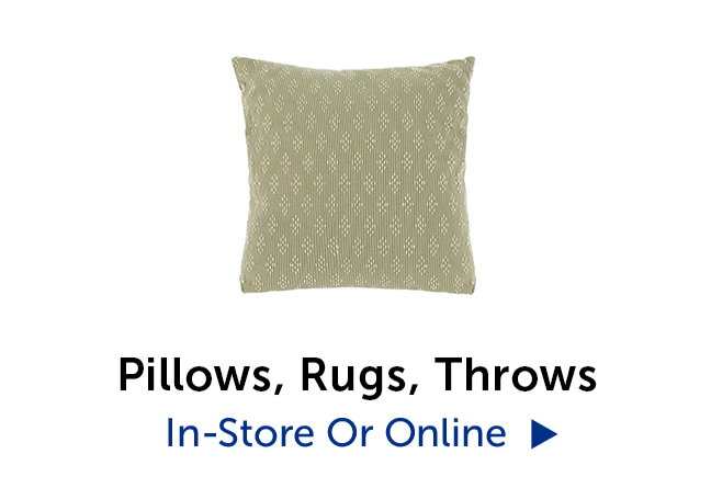 Pillows, Throws, Rugs