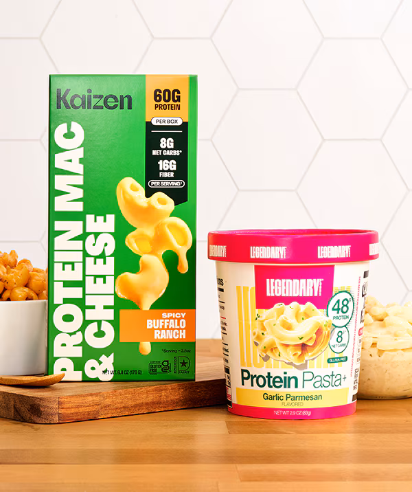 Kaizen Protein MAC & CHEESE and Protein Pasta items. Shop for these products