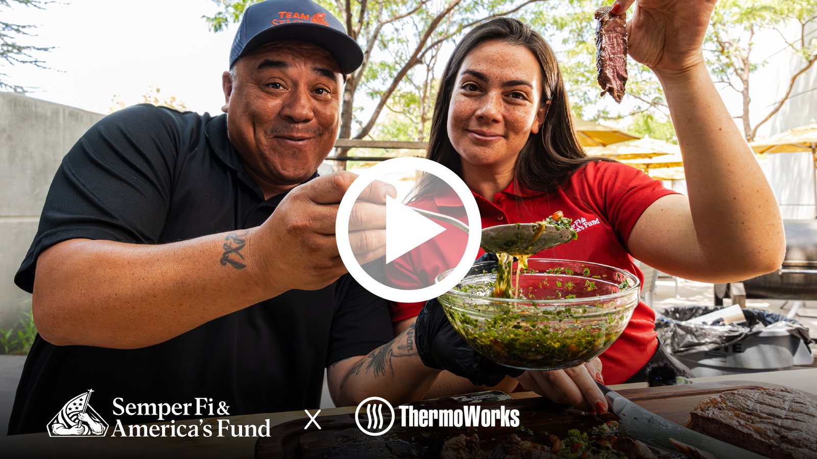 Video Thumbnail of Two Service Members at ThermoWorks HQ
