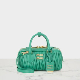 MIU MIU Arcadie Matelassé Top Handle Bag