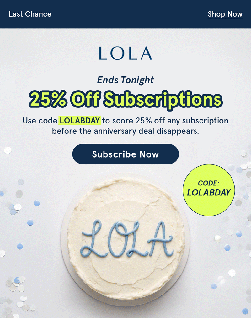 25% off subscriptions