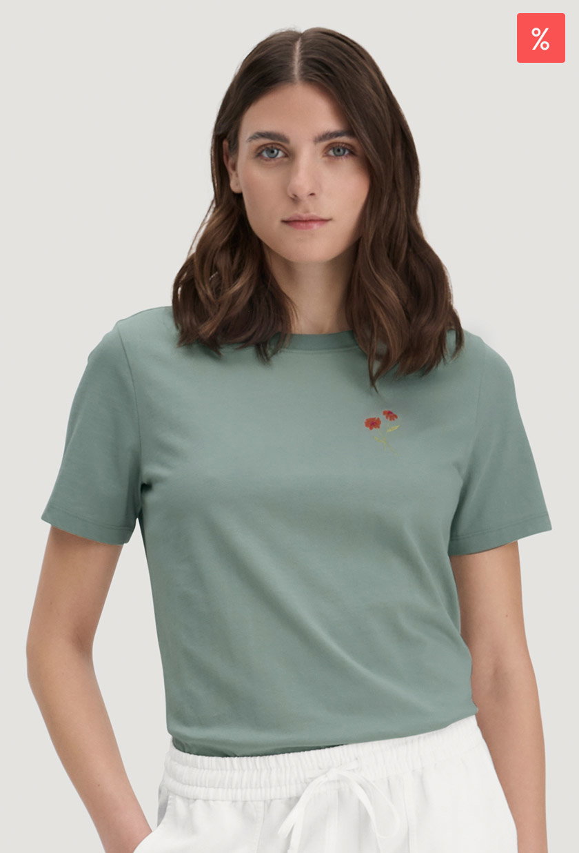 Print T-Shirt Relaxed aus reiner Bio-Baumwolle
