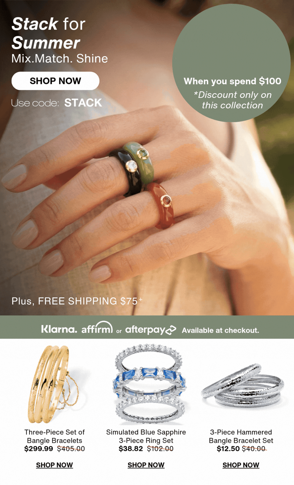 Stack Jewelry for Summer