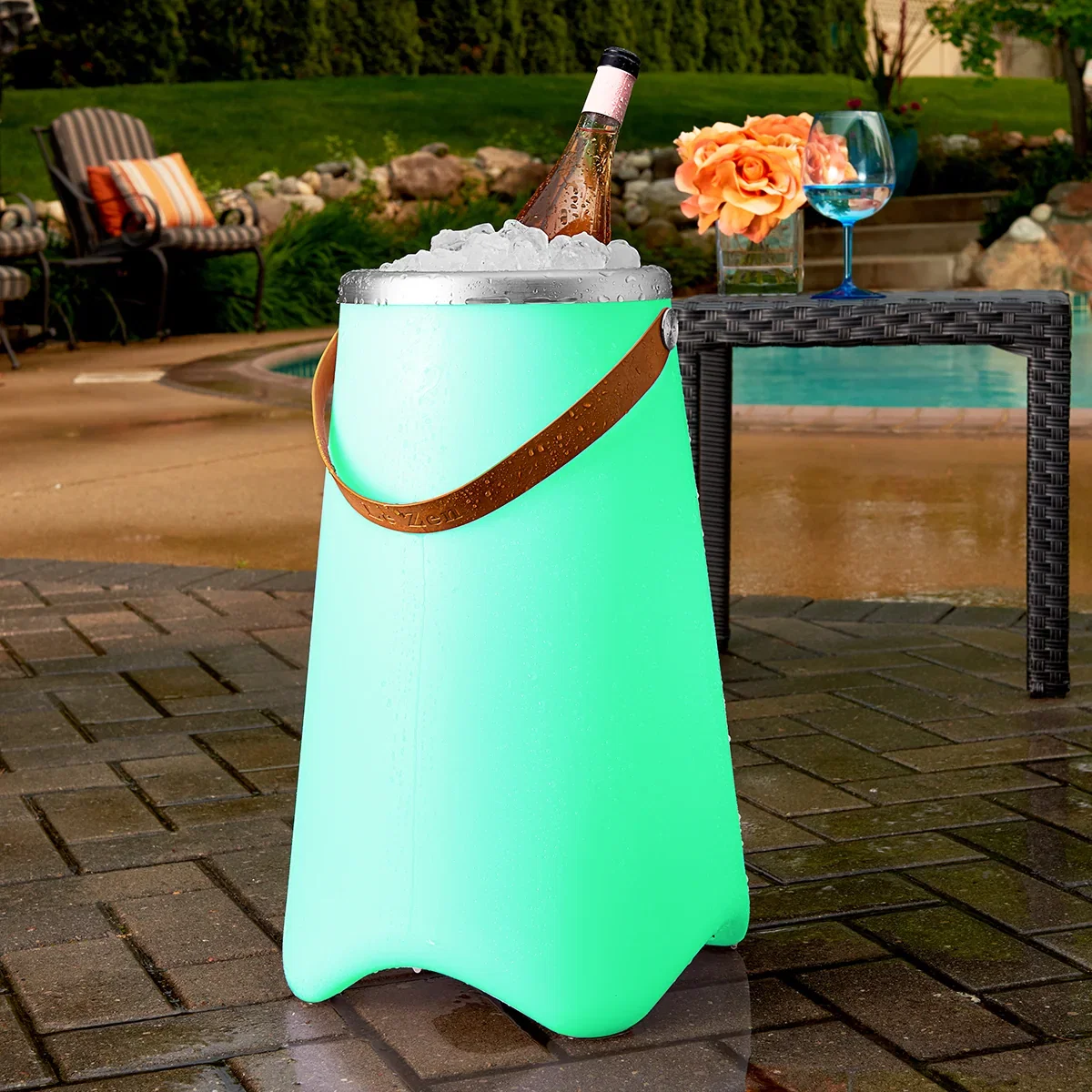 Image of Lighted Wine Bucket and Speaker