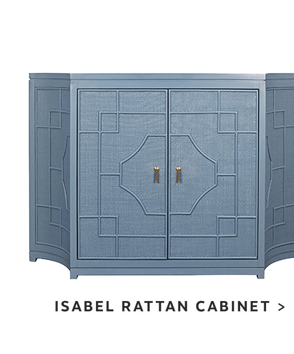 Isabel Two Door Rattan Overlay Cabinet