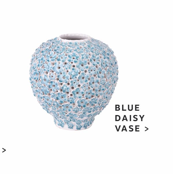 Blue Daisy Vase