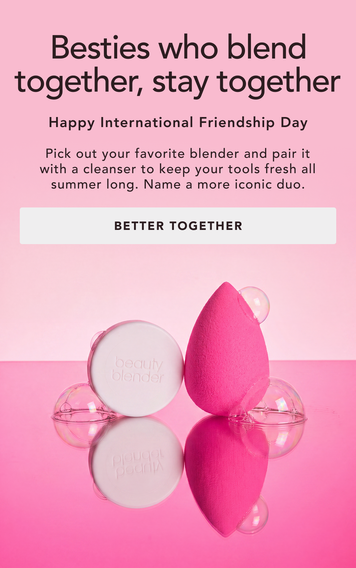 Besties who blend together, stay together. Happy International Friendship day.