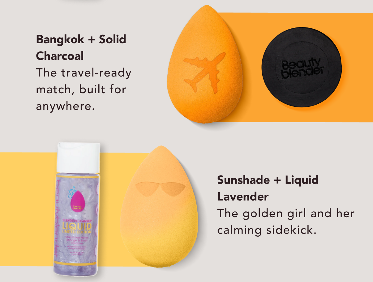 The perfect match: Bangkok + Solid Charcoal & Sunshade + Liquid Lavander.