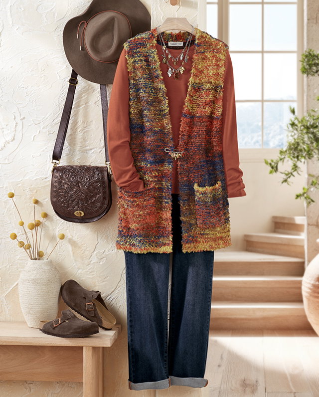 Art & Soul Sweater Vest outfit