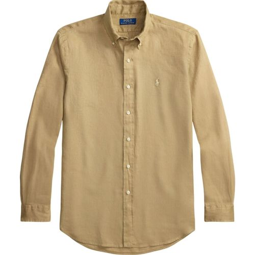Polo Ralph Lauren Custom Fit Linen Shirt - Tan