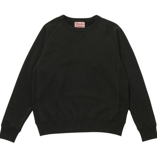 Wonder Looper Pullover Crewneck Super Looper French Terry - Sumi Black